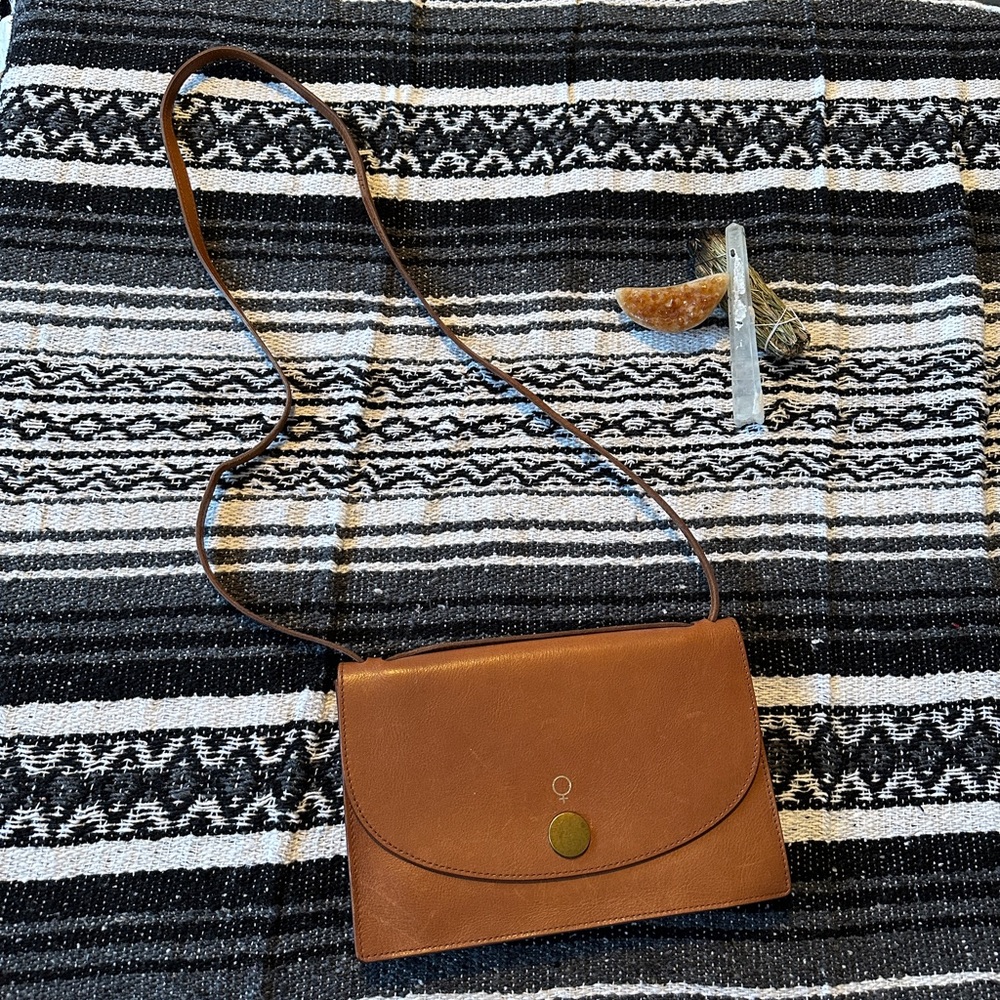 The Slim Convertible Leather Shoulder Bag - J8800